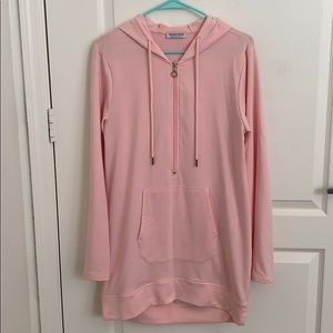 Fashion Nova Baby Pink Sweatshirt Dress 🌸